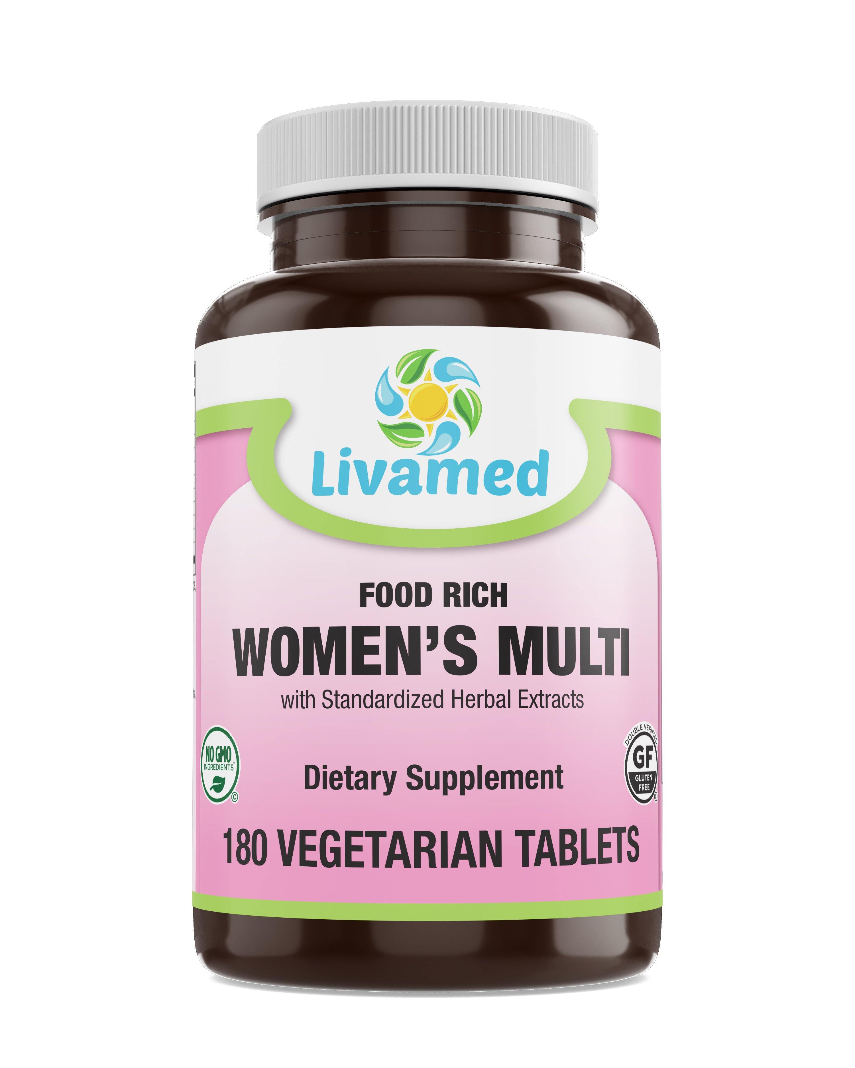 Livamed - Food Rich Women's Multi Veg Tabs - Livamed Vitamins