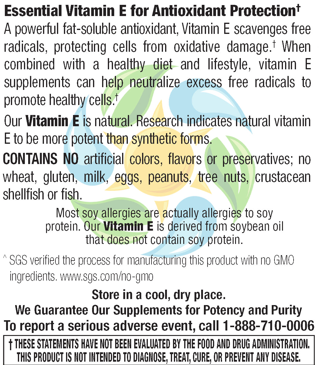 Vitamin E 1,000 IU Plus Mixed Tocopherols Softgels 90 Count