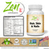 Zen Supplements - Hair, Skin & Nails Formula Contains Biotin, Zinc, MSM, Antioxidant Vitamins C and E, Selenium, Silicon All Support for Healthy Hair, Clear Skin and Strong Nails 180-Tabs