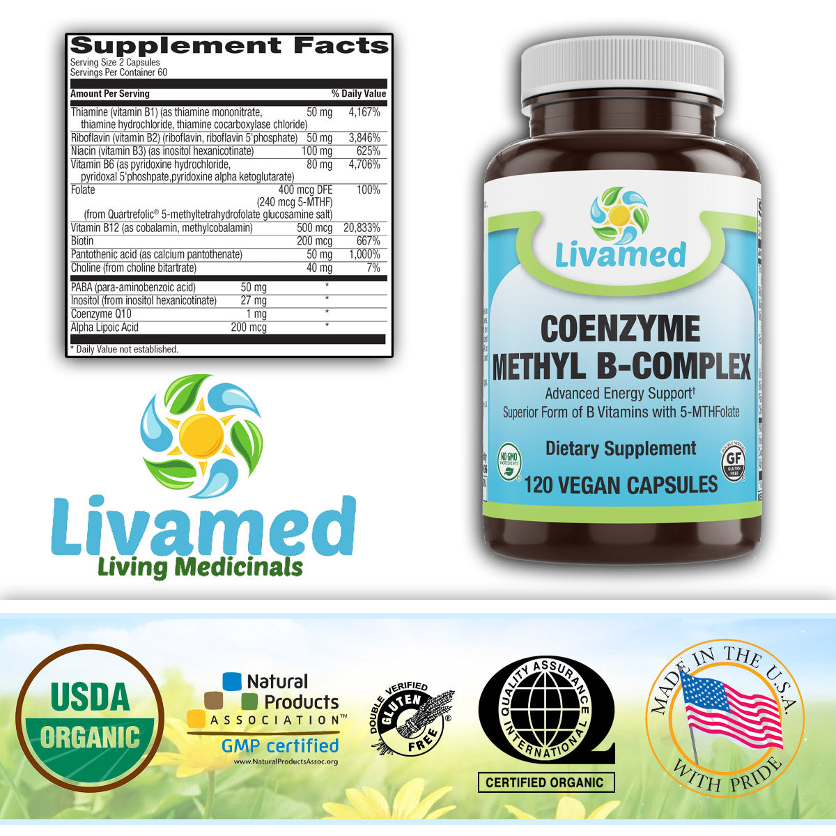 Coenzyme Methyl B-Complex 120 Count