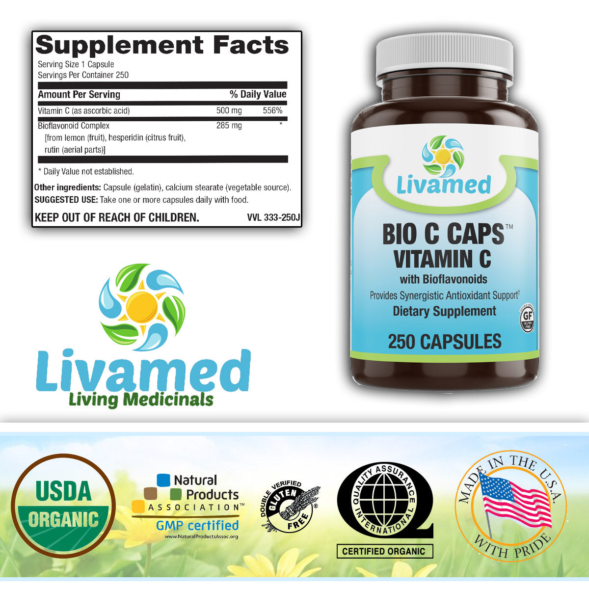 Bio C Caps™ Vitamin C with Bioflavonoids 250 Count