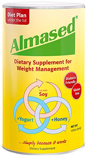 Almased Meal Replacement Shake - Plant Based Protein Powder for Weight Loss - Gluten-free, Non-GMO 17.6 oz (4 Pack)