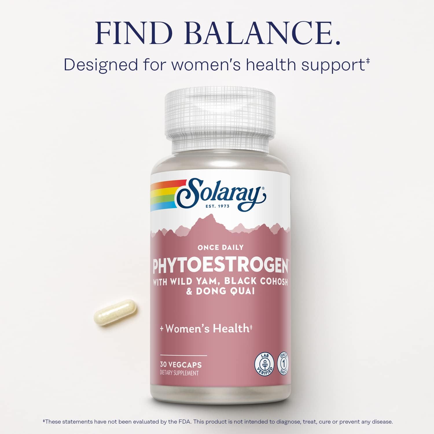 Solaray One Daily Phytoestrogen Supplement, 30 Count