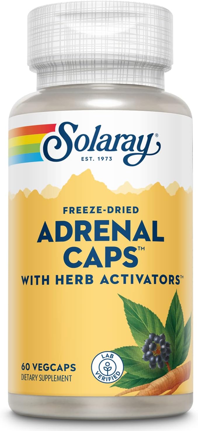 Solaray Adrenal Caps Freeze-Dried Raw Gland Concentrate 60ct VegCap