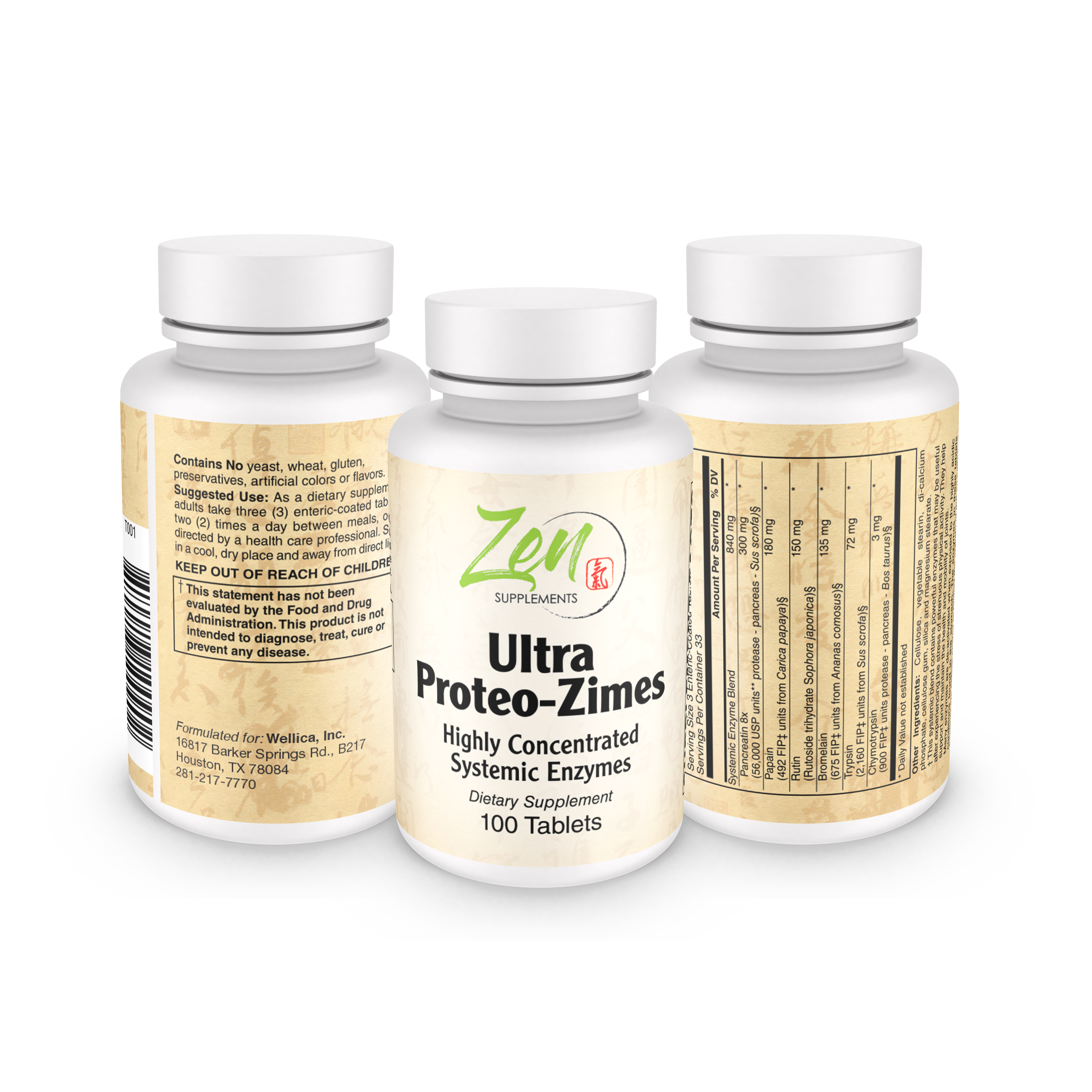 Ultra Proteo-Zimes™ Enteric Coated 100 Tabs