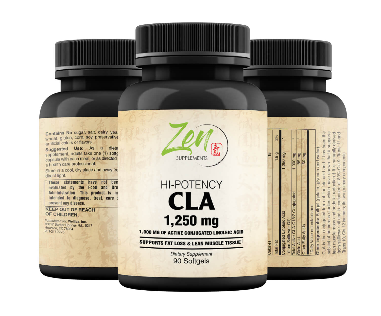 Hi Potency CLA 1,250mg - 90 Softgel