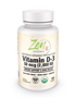 Organic Whole Food Vegan Vitamin D-3 50 Mcg (2,000 Iu) 60 Chewable Lozenges