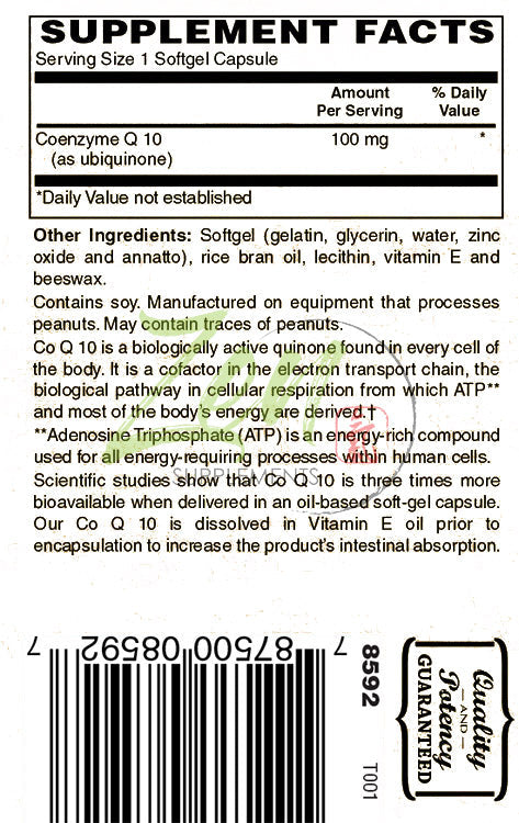 CoQ10 100mg - 60 Softgel