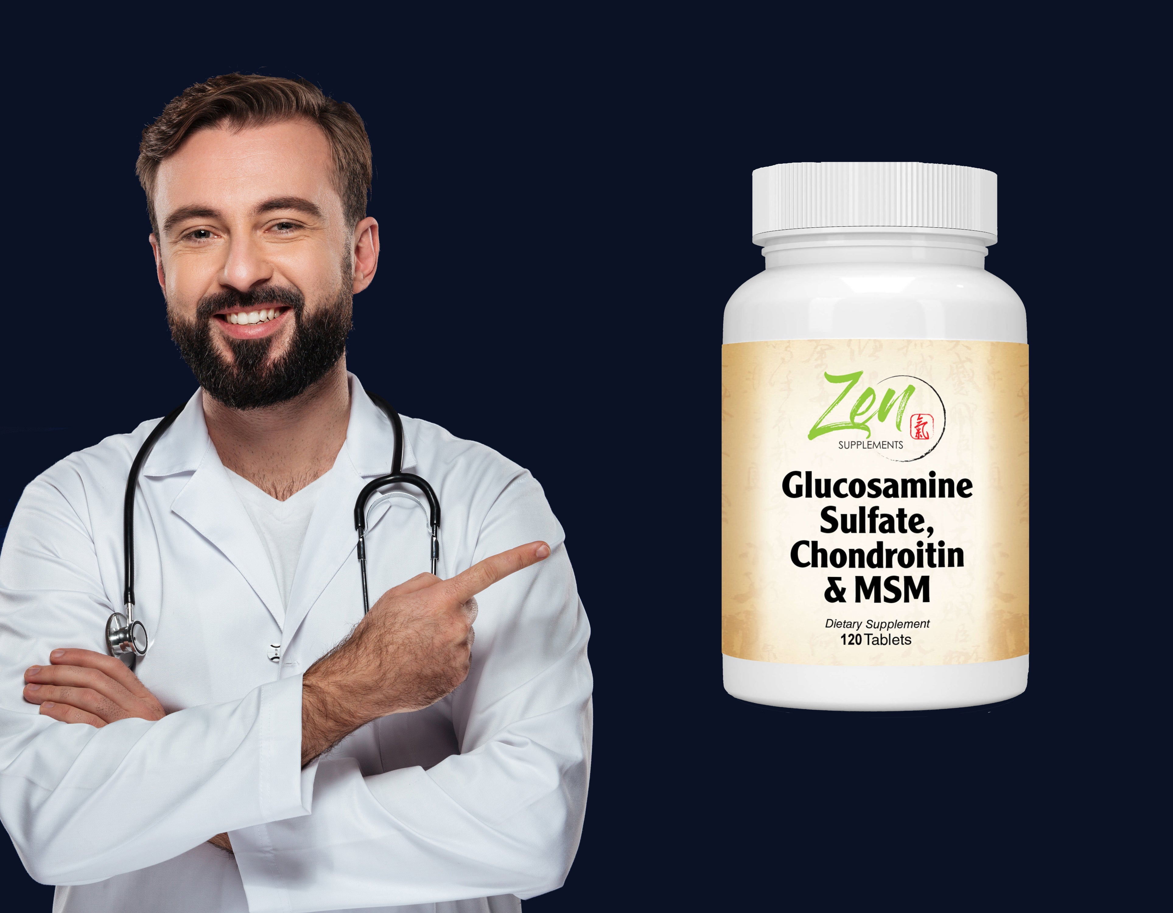 Glucosamine Sulfate, Chondroitin & MSM - 120 Caps