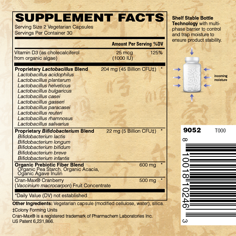 Urinary Formula 50 Billion 60 VCAP