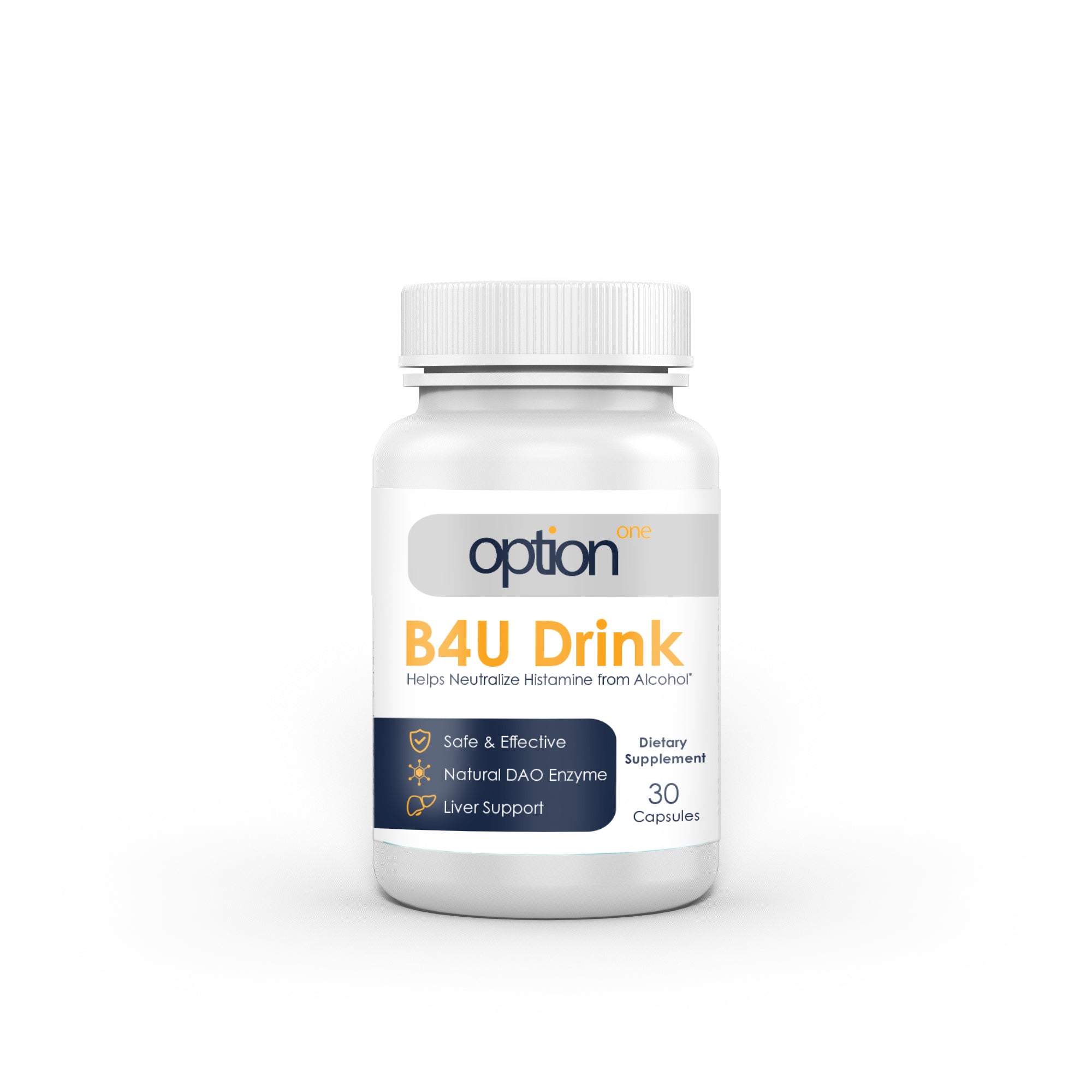 Option One B4U Drink - Hangover Prevention with DAO Enzymes