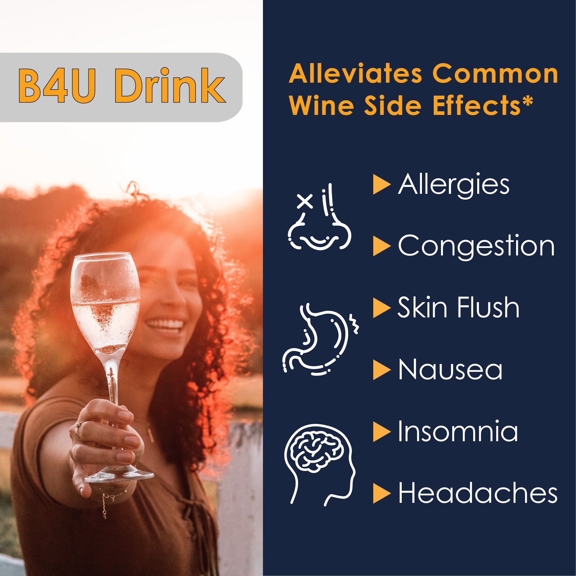 Option One B4U Drink - Hangover Prevention with DAO Enzymes