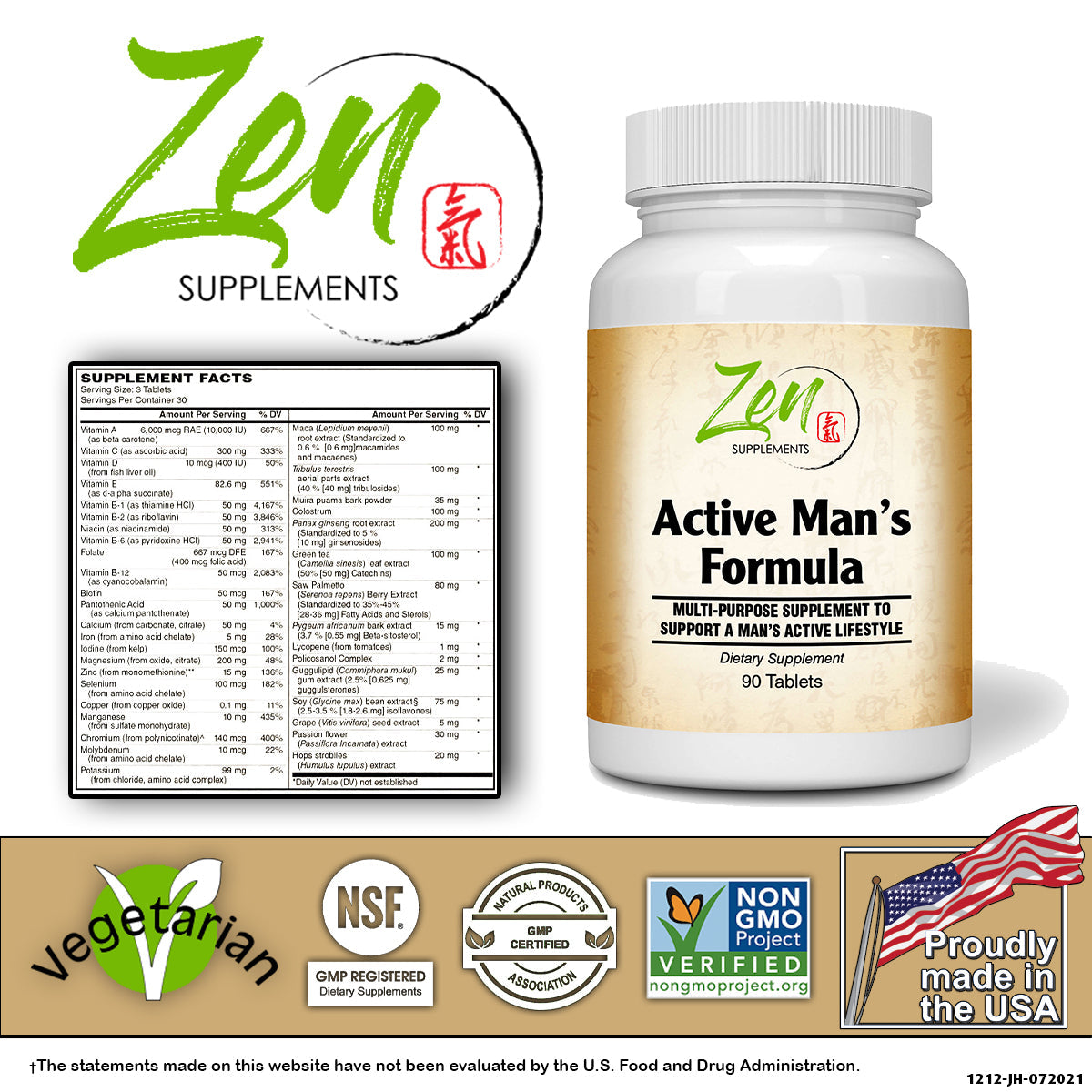 Active Man’s Multi-Vitamin - 90 Tabs