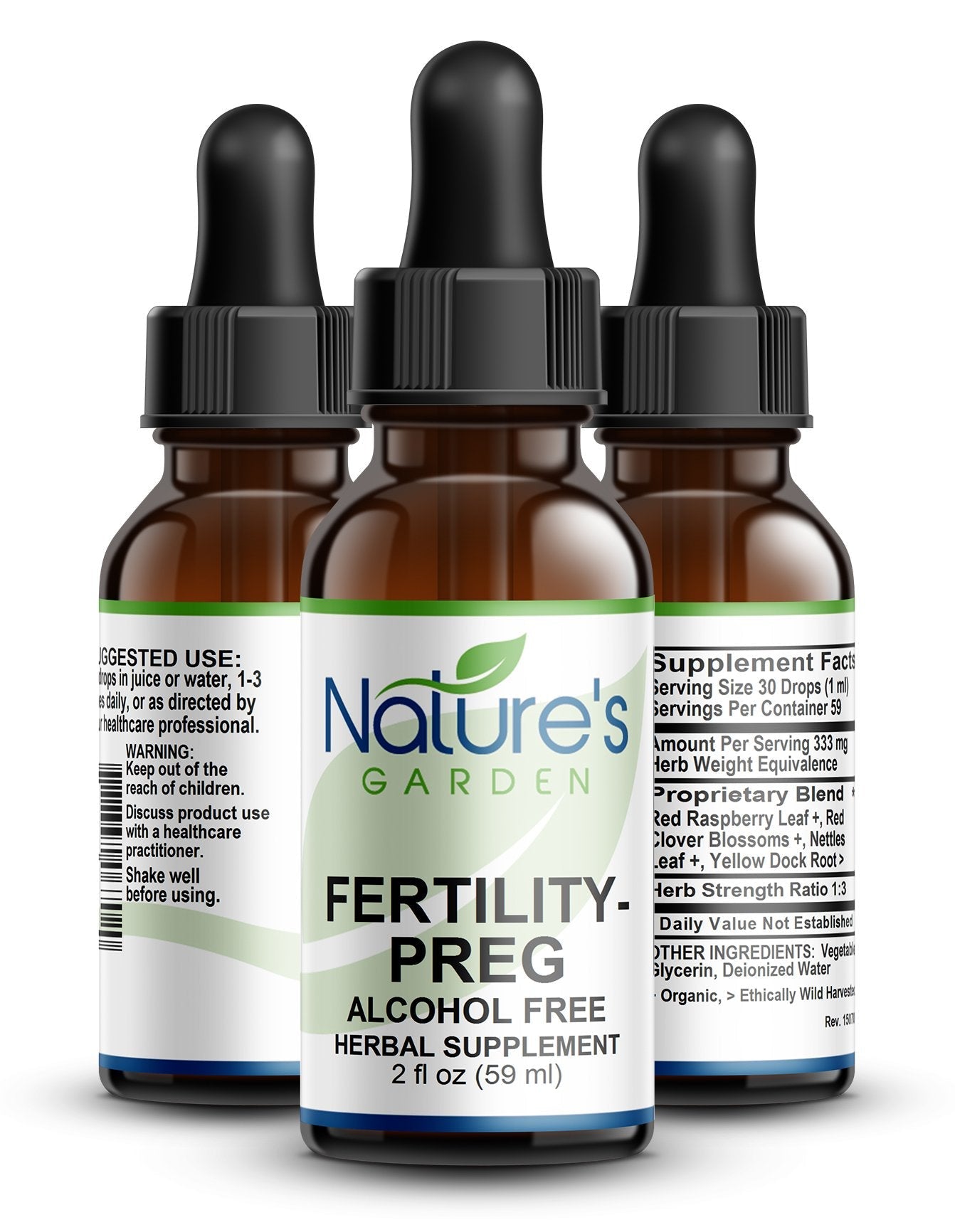 FERTILITY-PREG (Alcohol Free) - 2 oz Liquid Herbal Formula