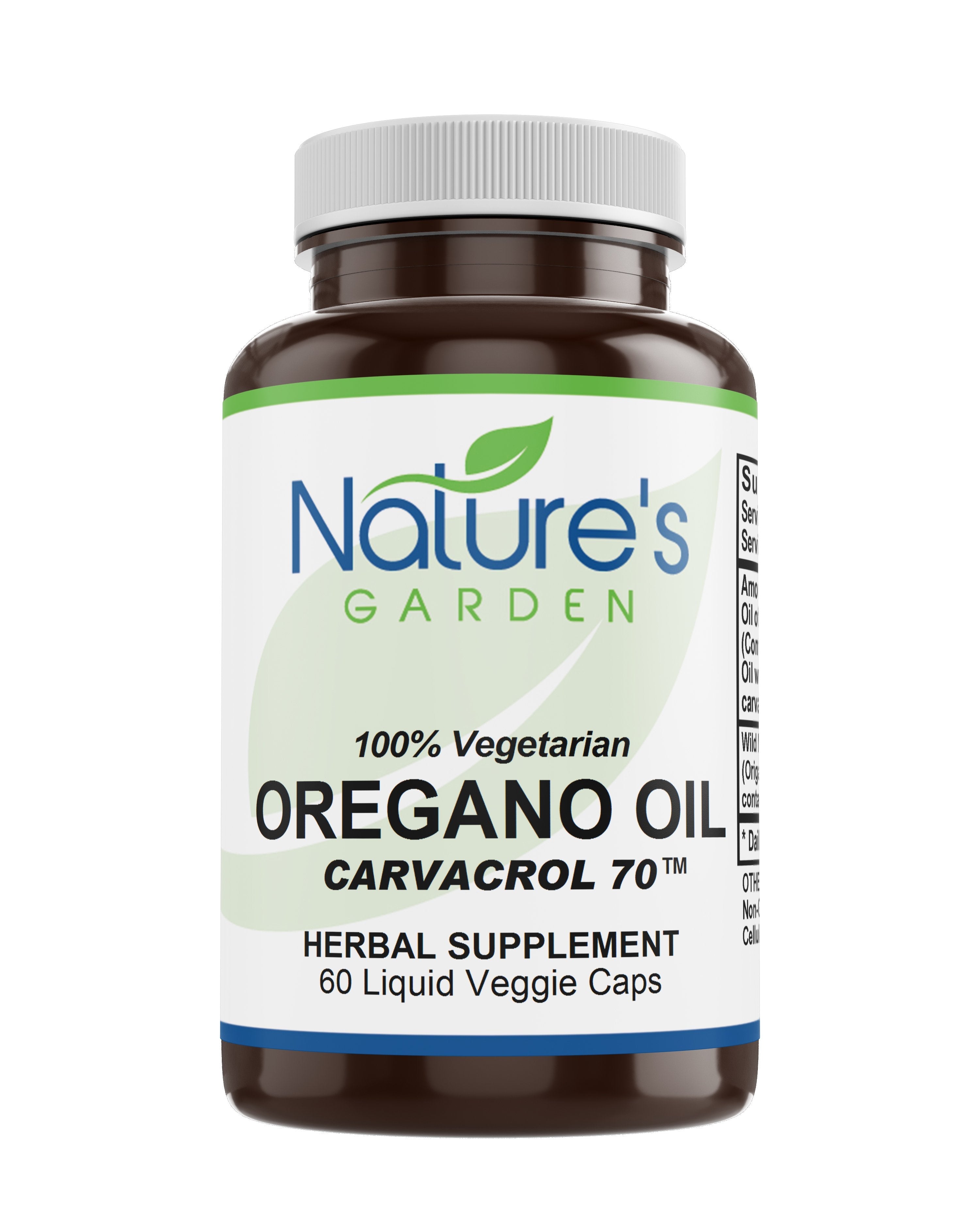 Oregano Oil  - 60 Liquid Veggie Caps with 510mg Mediterranean Oil of Oregano
