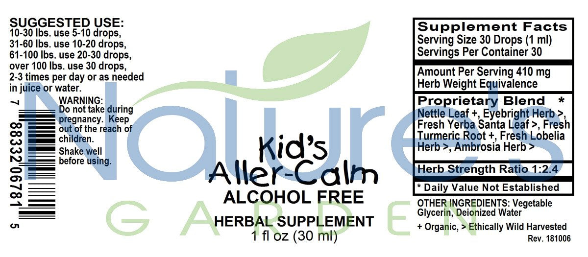 Kid's ALLER-CALM - 1 oz Liquid Herbal Formula