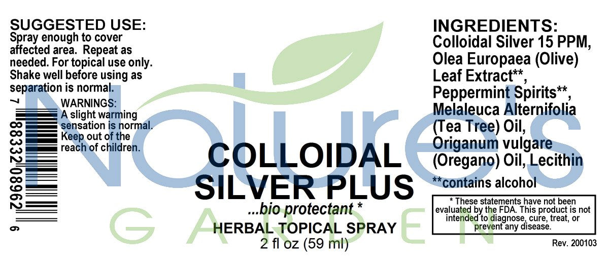 COLLOIDAL SILVER PLUS (topical spray) - 2 oz