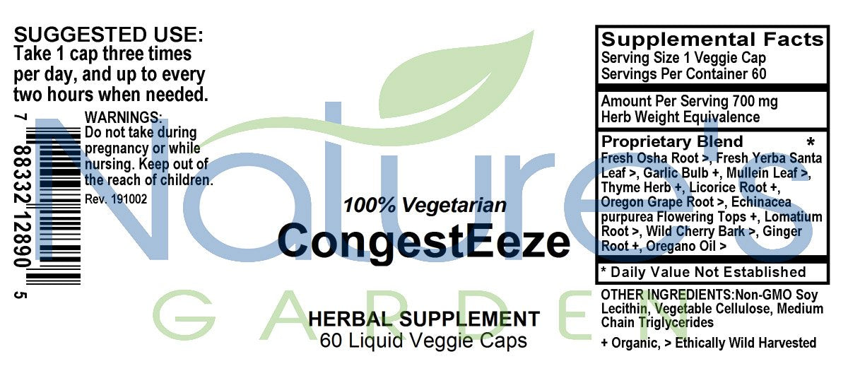 CONGEST-EEZE  - 60 Liquid Veggie Caps