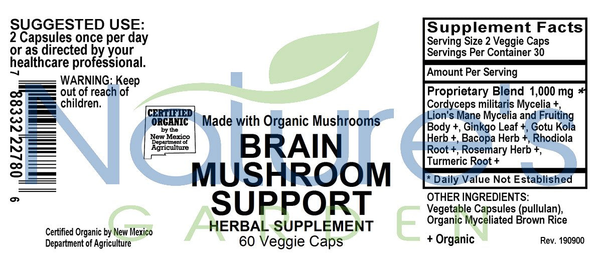 Brain Mushroom Support COG Capsules 60 VegCap
