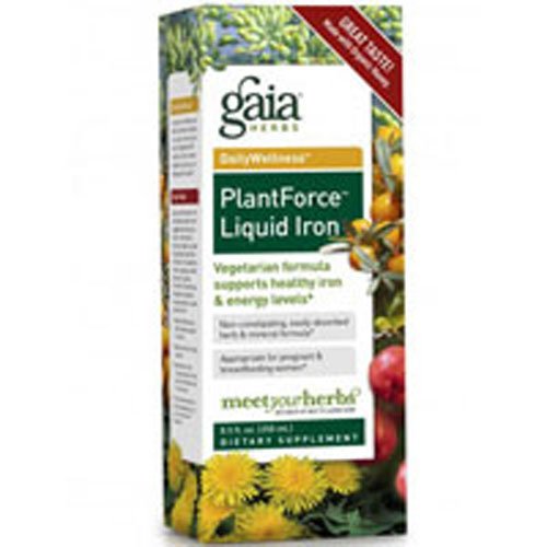 Gaia Herbs, Plantforce Liquid Iron, 16 Ounce