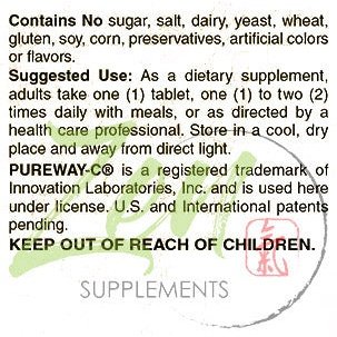 Zen Supplements - 1000 Mg Buffered Vitamin C with Pureway-C & Bioflavonoids 180-Tabs