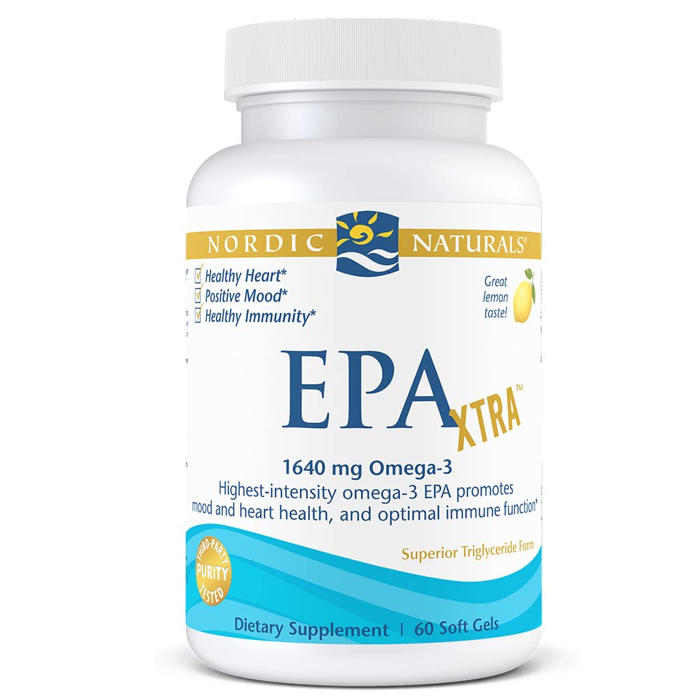 Nordic Naturals - EPA Xtra, Promotes Mood and Heart Health, and Optimal Immune Function, 60 Soft Gels