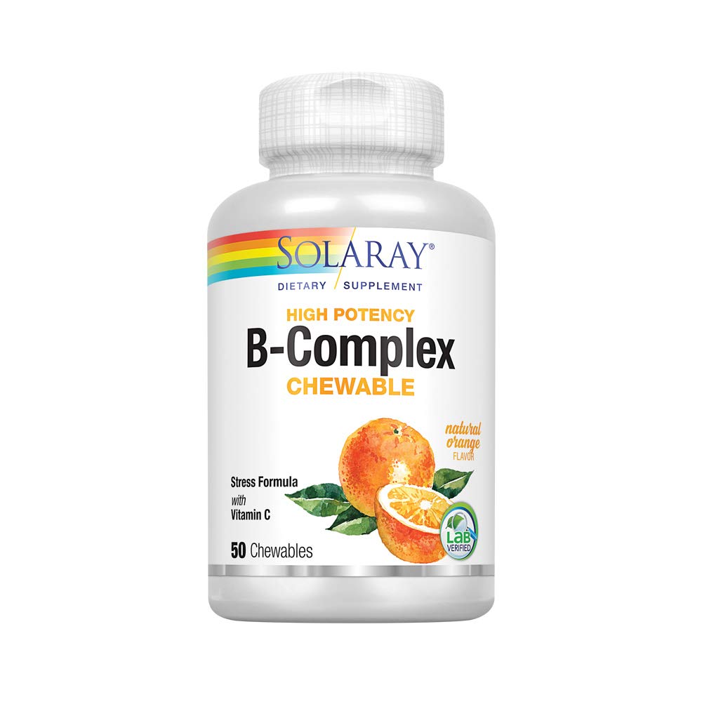 Solaray Vitamin B-Complex 50ct Chewable Orange