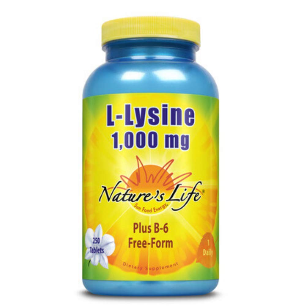 Nature's Life L-Lysine Tablets, 1000 Mg, 250 Count