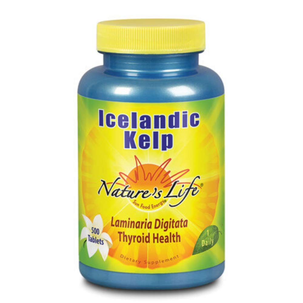 Nature's Life Icelandic Kelp Tablets, 41 Mg, 500 Count