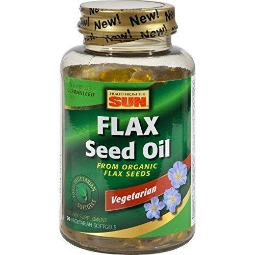 Nature's Life 100% Vegetarian Flaxseed Oil 90 Softgel Pack of 8