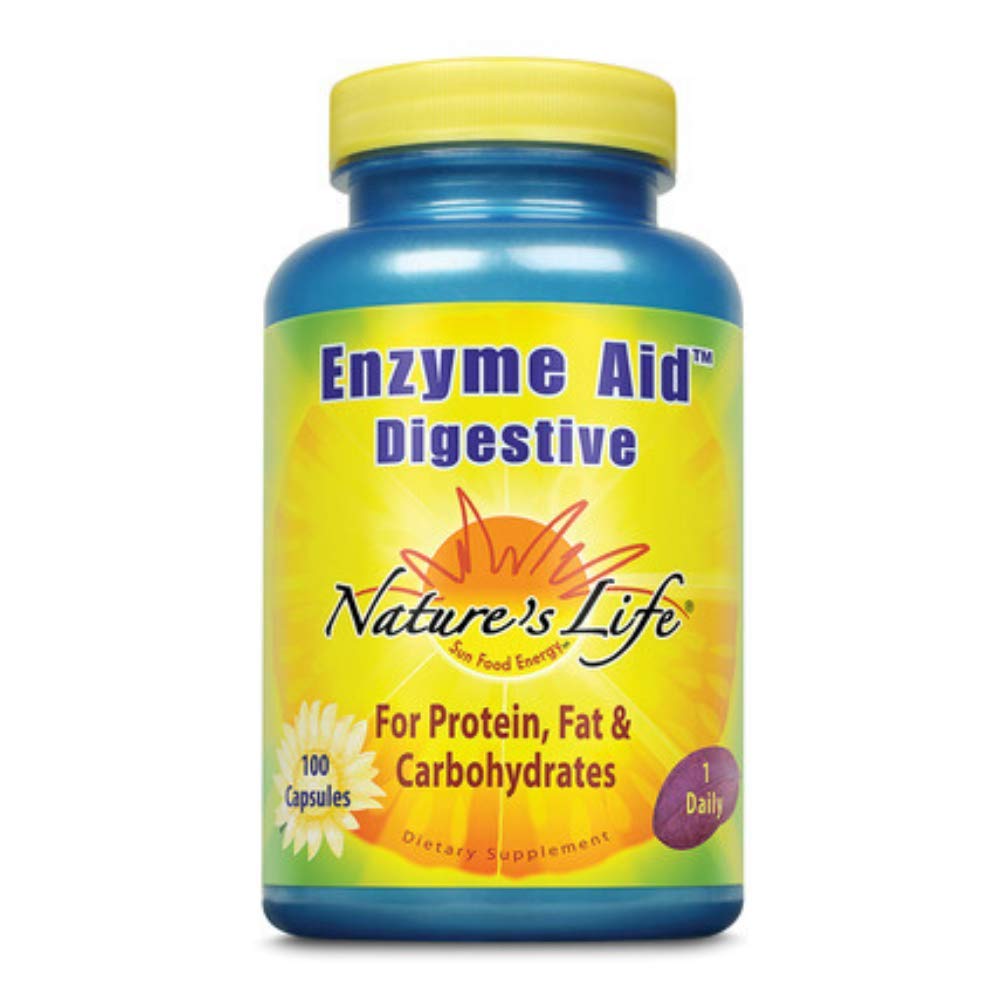 Nature's Life Enzyme Aid Digestive , 100 Capsules