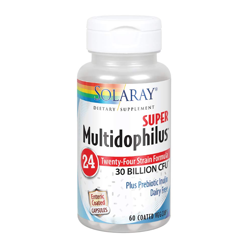 Solaray Super Multidophilus 24 Strain Probiotic 30 Billion CFU 60ct VegCap