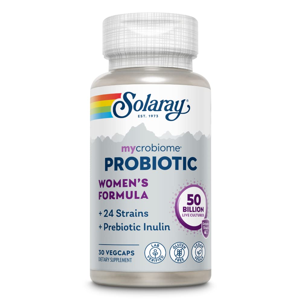 Solaray Mycrobiome Probiotic Women's Formula 50Billion 24Strain Once Daily 30ct VegCap