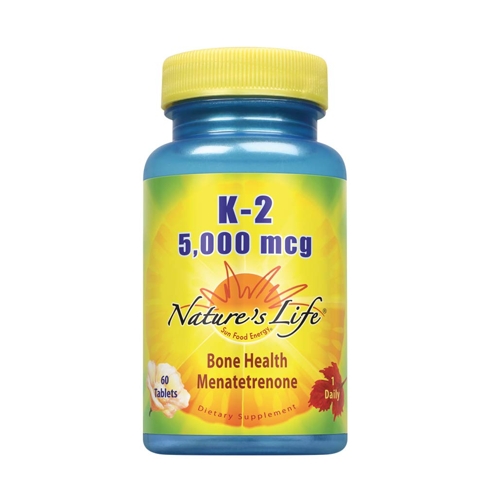 Nature's Life K-2, Menatetrenone, 5000 Mcg, 60 Tablets
