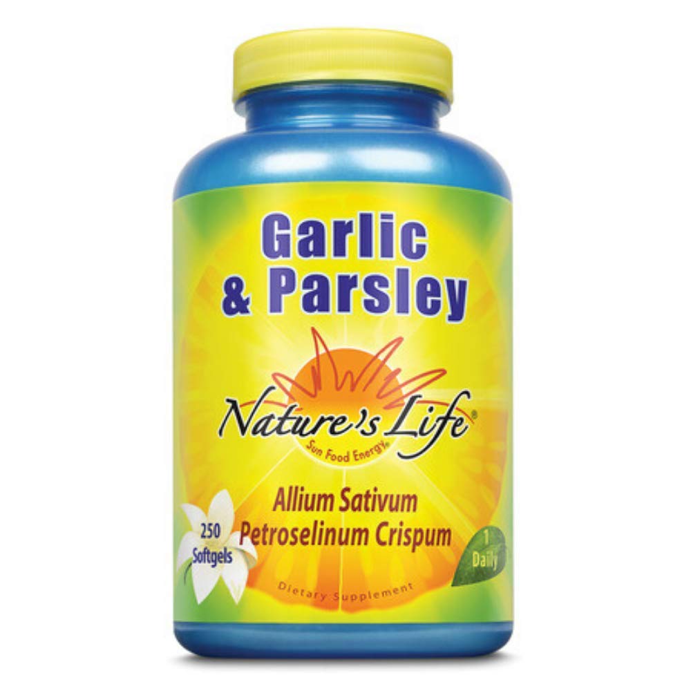 Nature's Life Garlic and Parsley Softgels, 250 Count