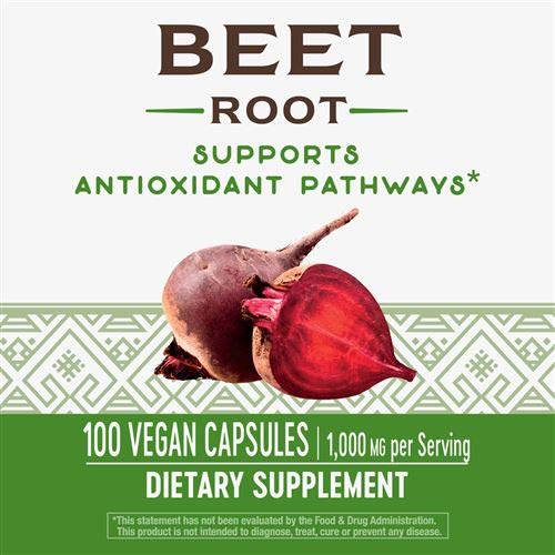 Nature's Way Beet Root European 1000 Mg 100 Capsule Pack of 3