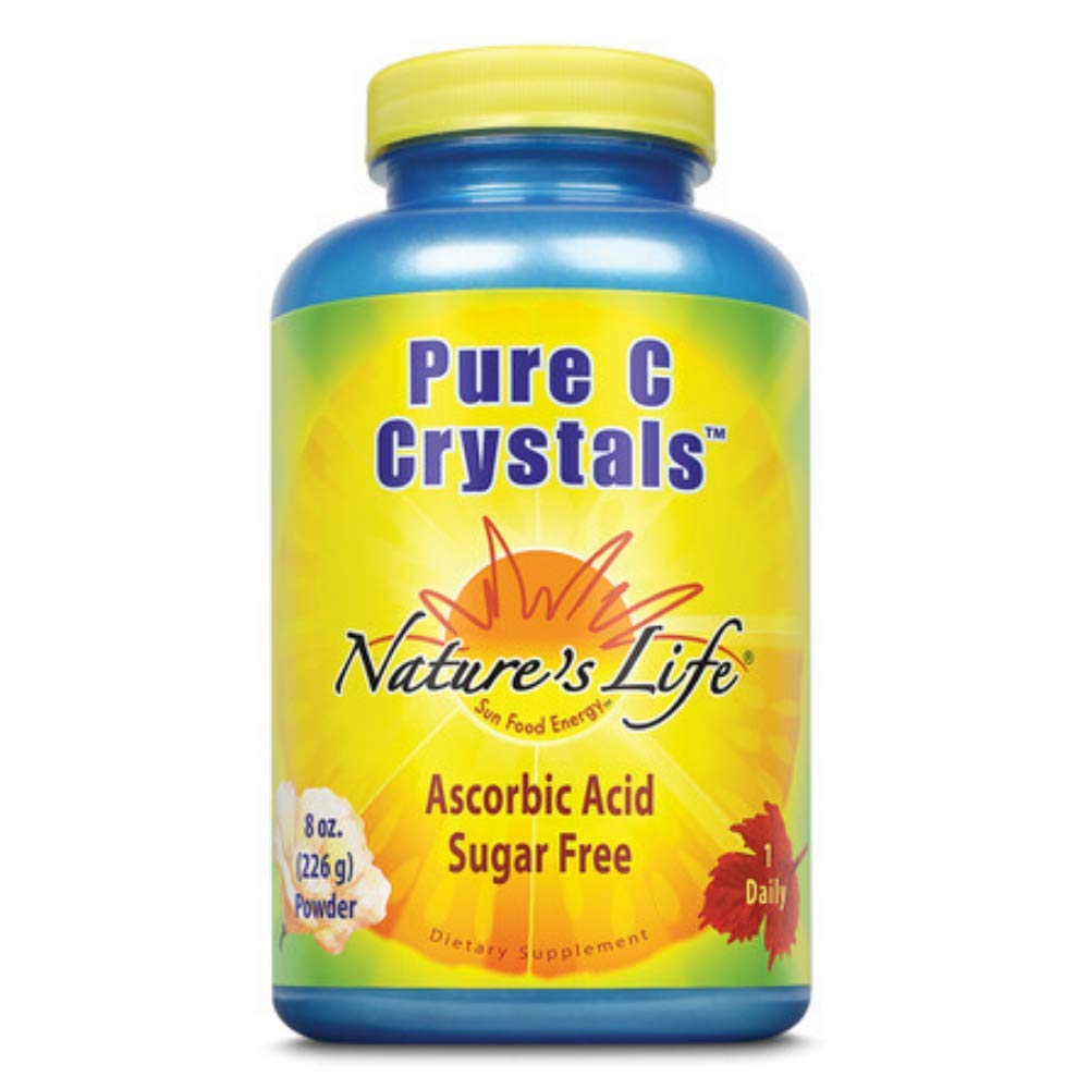 Nature's Life C Crystals, Pure, 5000 Mg, Powder, 8 Ounce