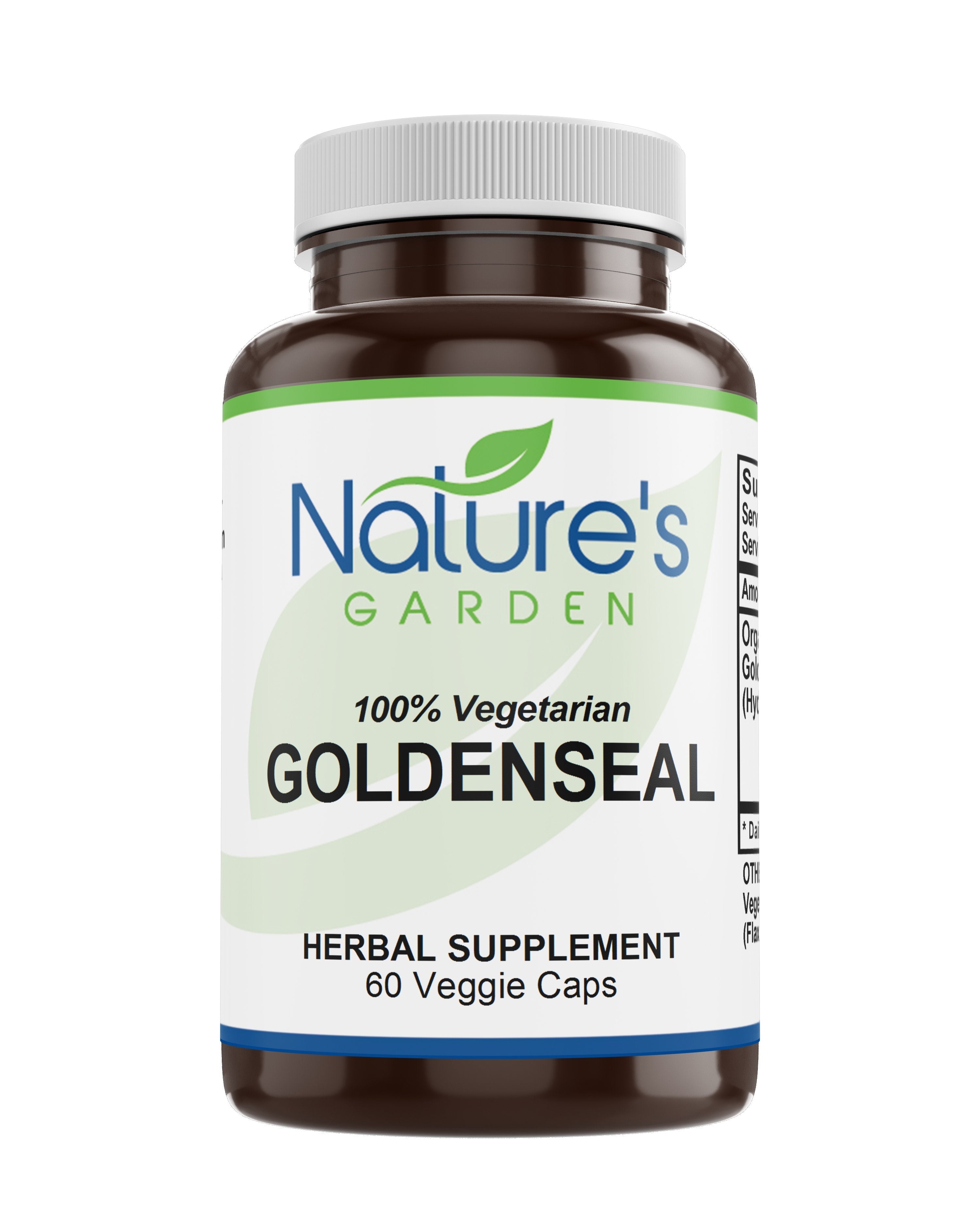 Goldenseal - 60 Veggie Caps with 250mg Organic Goldenseal Root