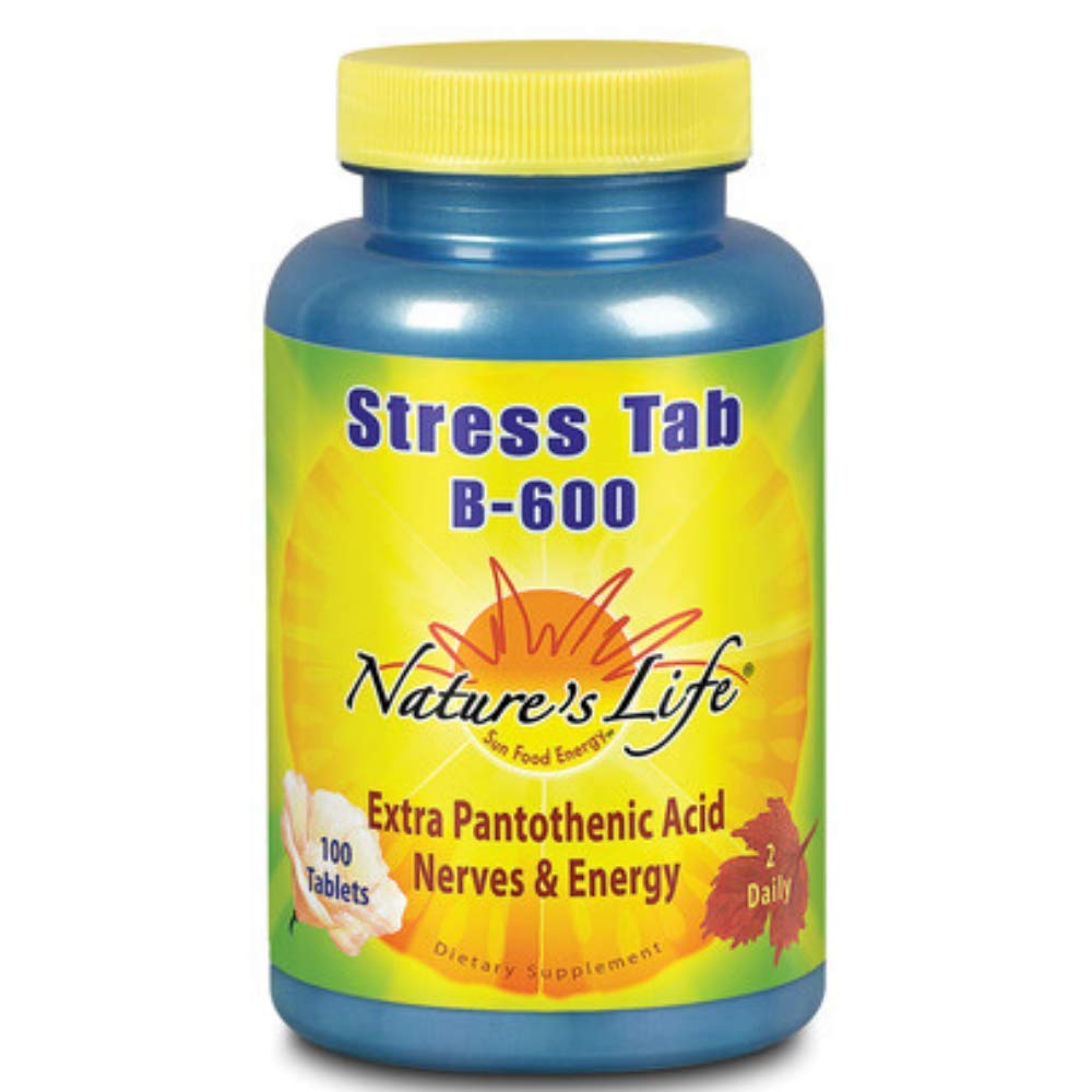 Nature's Life Stress Tabs B-600 Tablets, 100 Count