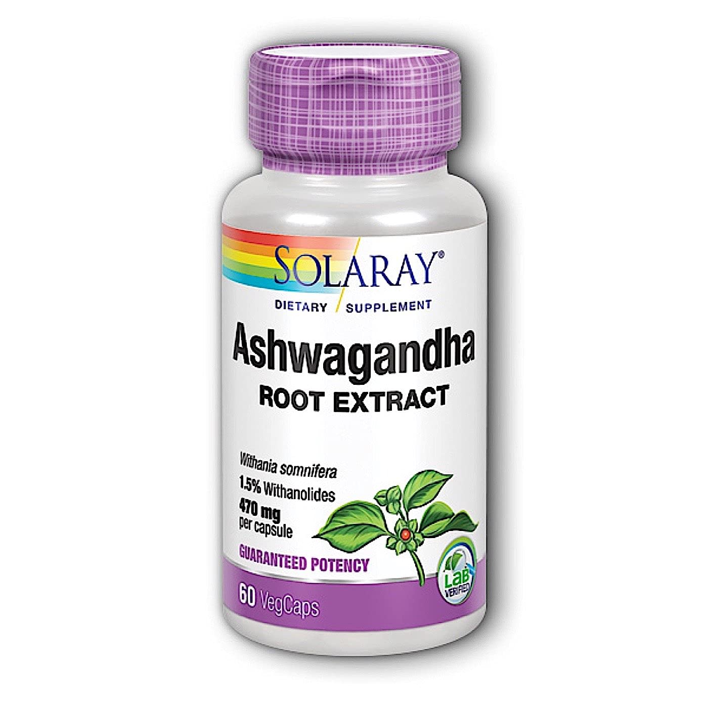 Solaray - Ashwagandha, 470 mg, 60 capsules