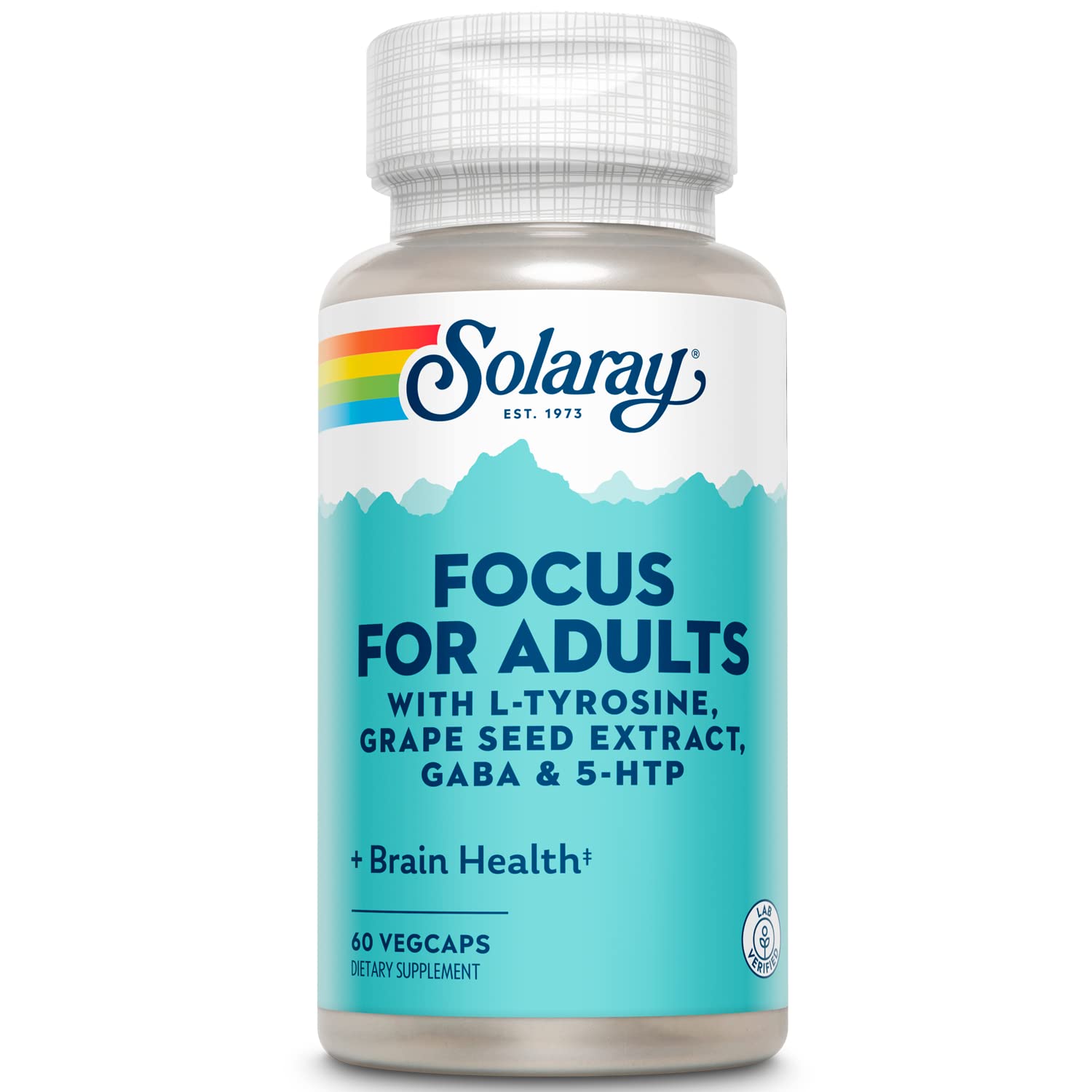 Solaray Focus for Adults Cognitive Support Formula 60ct VegCap