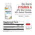 Solaray Dry Form Vitamin A 25,000 IU | Healthy Skin & Eyes, Antioxidant Activity & Immune System Function | 60 VegCaps