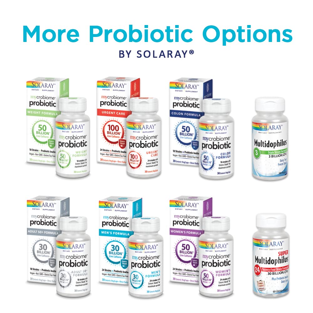 Solaray Super Multidophilus 24 Strain Probiotic 30 Billion CFU 60ct VegCap