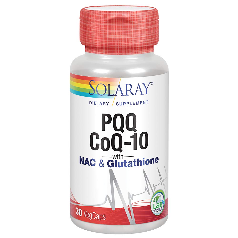 Solaray PQQ & CoQ-10 with Glutathione and NAC 30ct VegCap