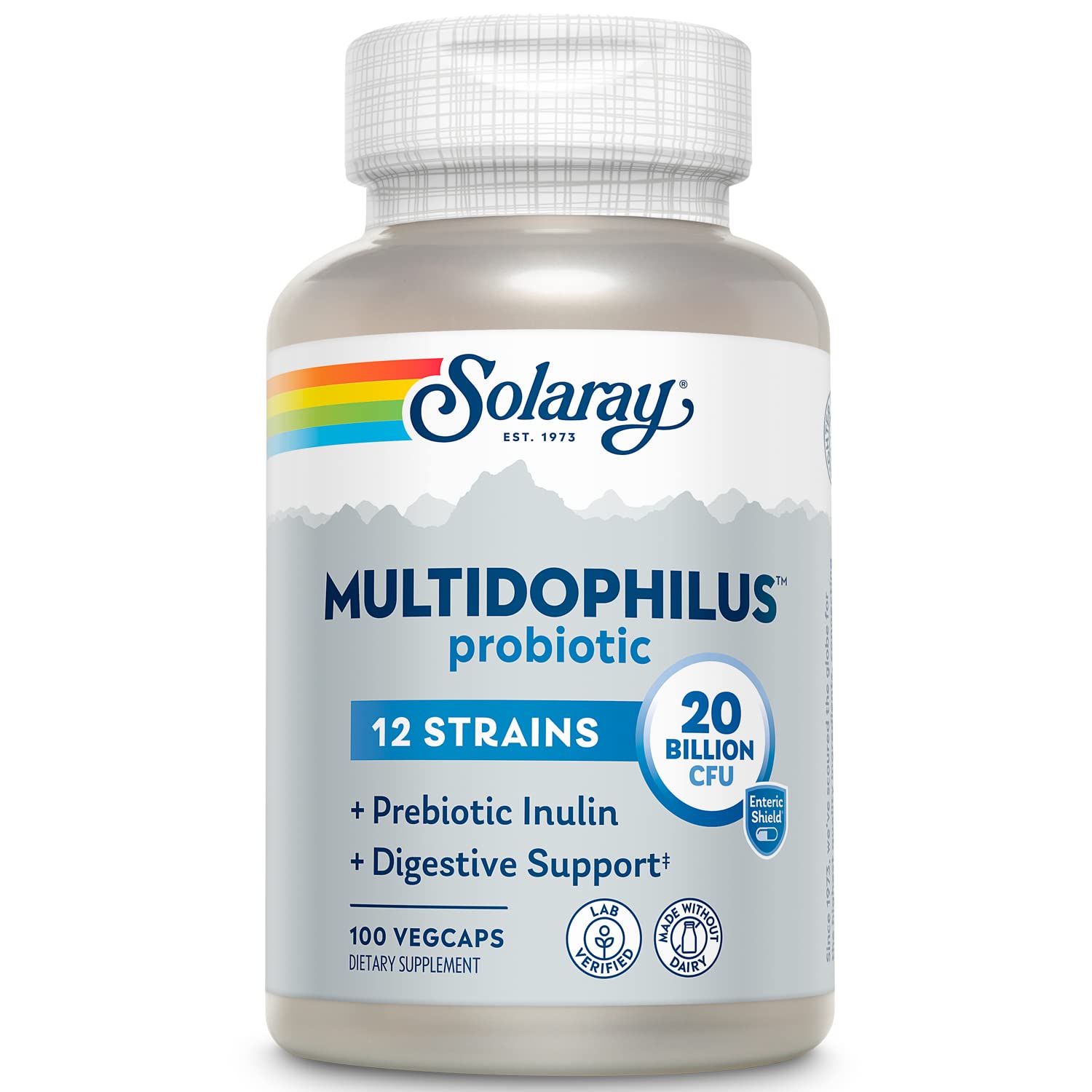 Solaray Multidophilus 12 Strain Probiotic 20 Billion CFU 100ct VegCap