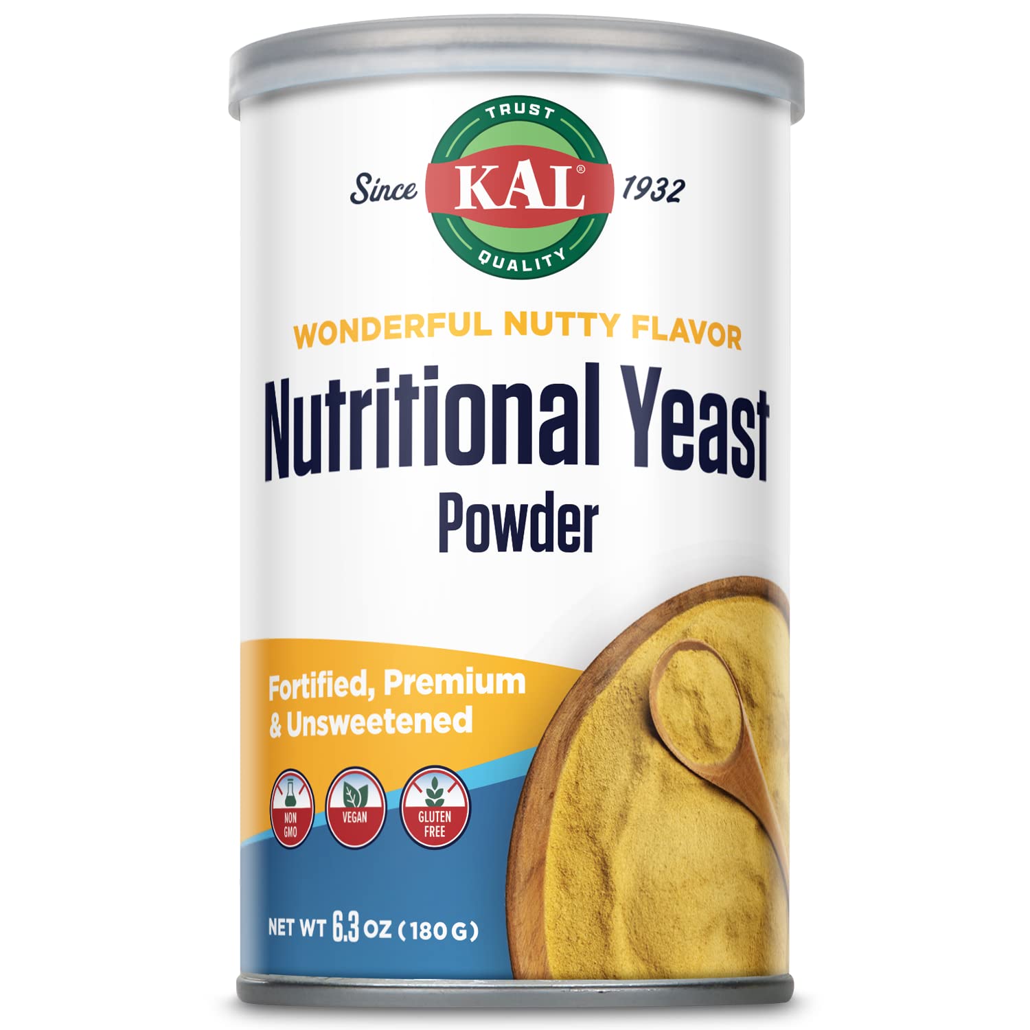 KAL NutritionalYeast 6.3oz FinePowder Unflavored