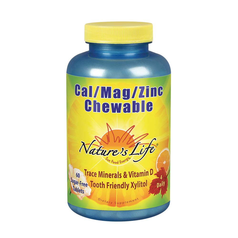 NaturesLife CalMagZincChewable 60ct Chewable Citrus