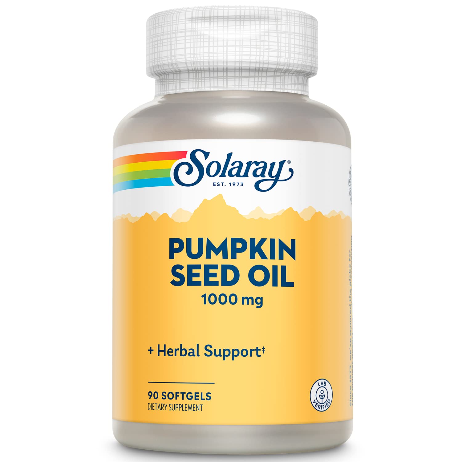 Solaray Pumpkin Seed Oil, 1000 mg, 90 Count