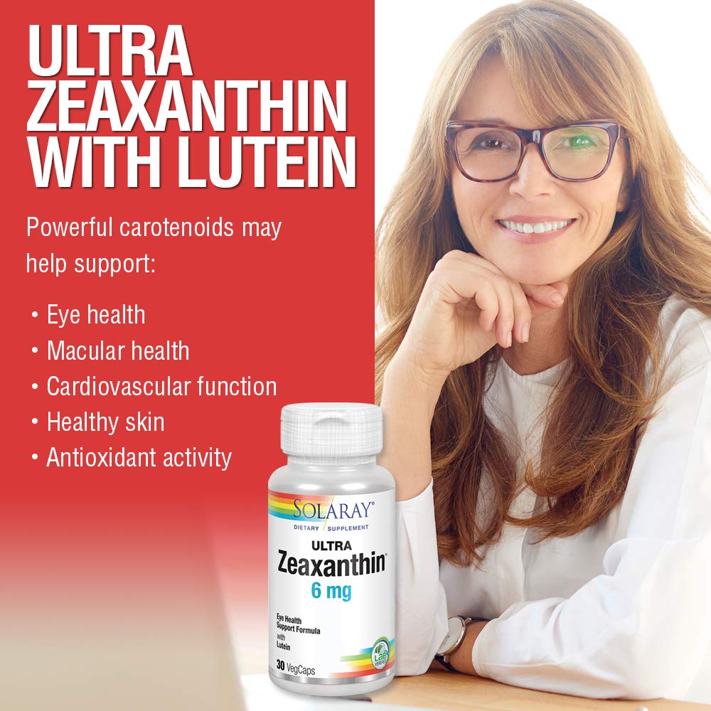 Solaray Ultra Zeaxanthin 6mg Capsules, 30 Count