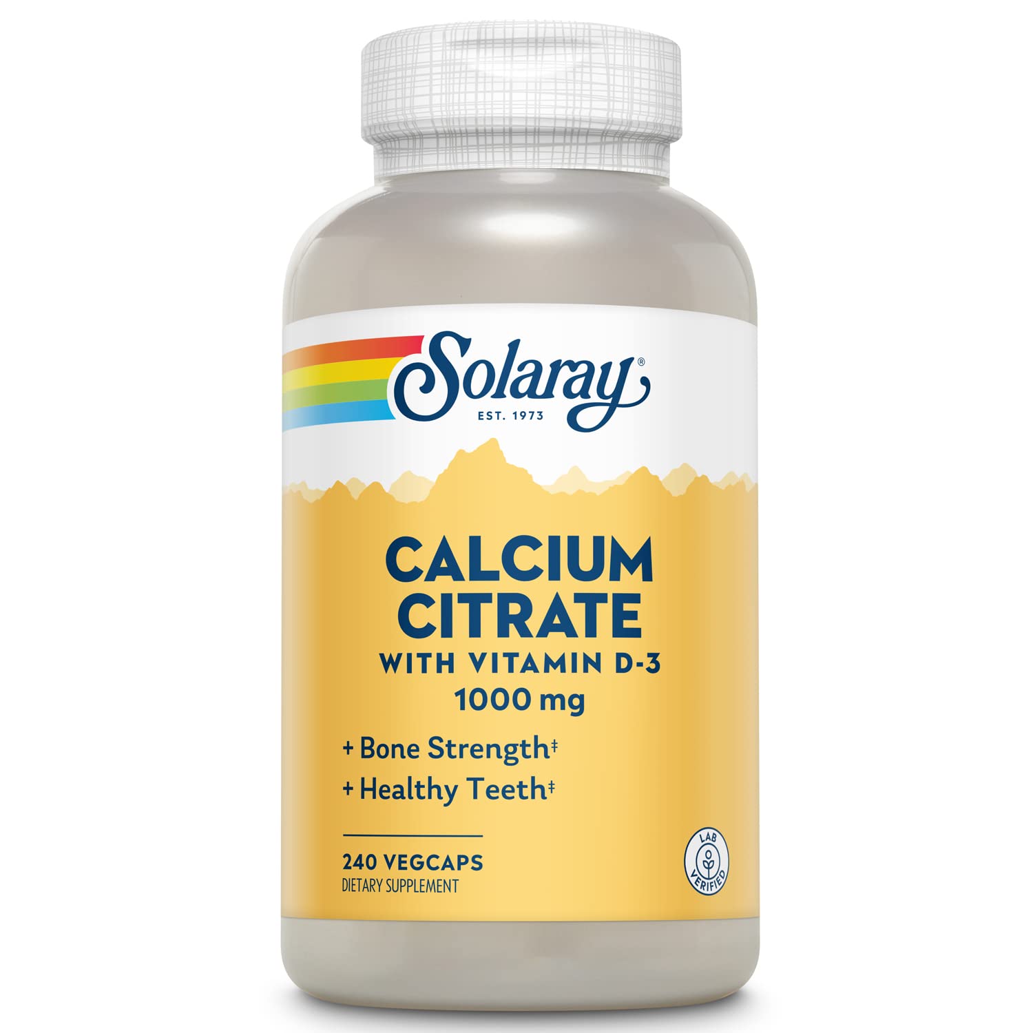 Solaray Calcium Citrate with Vitamin D-3 240ct Capsule